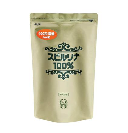 Tảo xoắn Spirulina Algae dạng túi 2400 viên của Nhật Bản